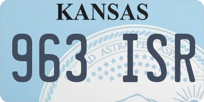 KS license plate 963ISR