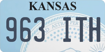 KS license plate 963ITH