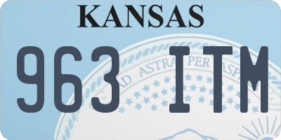 KS license plate 963ITM