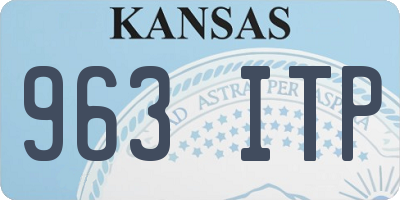 KS license plate 963ITP
