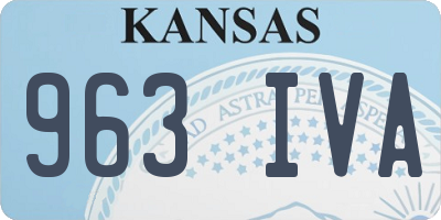 KS license plate 963IVA