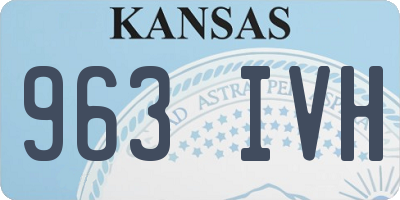 KS license plate 963IVH
