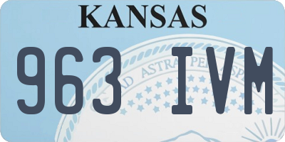 KS license plate 963IVM