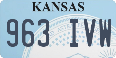 KS license plate 963IVW