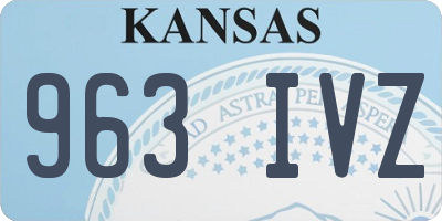 KS license plate 963IVZ