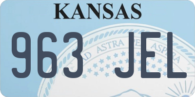 KS license plate 963JEL