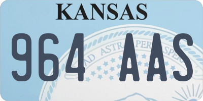 KS license plate 964AAS