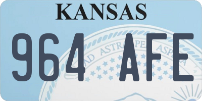 KS license plate 964AFE