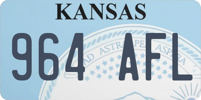 KS license plate 964AFL