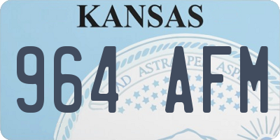 KS license plate 964AFM