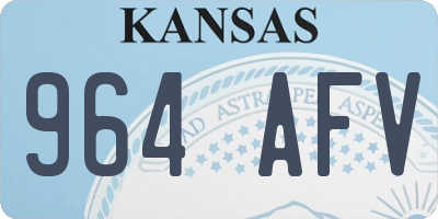 KS license plate 964AFV