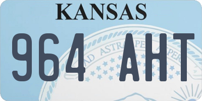 KS license plate 964AHT