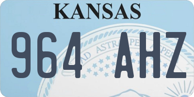 KS license plate 964AHZ