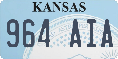 KS license plate 964AIA