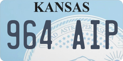 KS license plate 964AIP