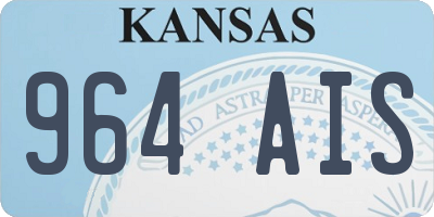 KS license plate 964AIS