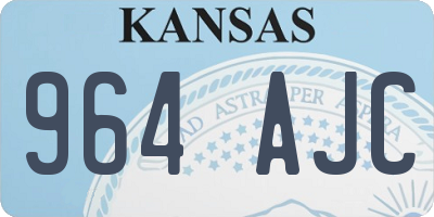 KS license plate 964AJC