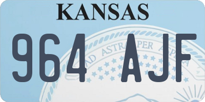 KS license plate 964AJF