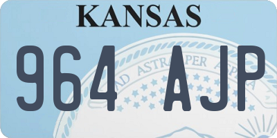 KS license plate 964AJP
