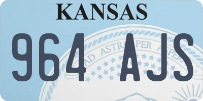 KS license plate 964AJS