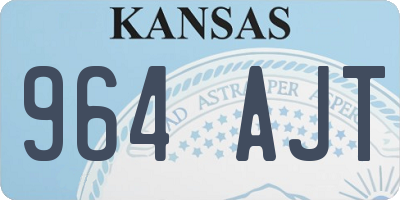 KS license plate 964AJT