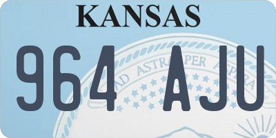 KS license plate 964AJU
