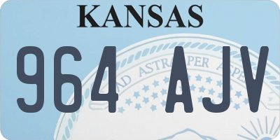 KS license plate 964AJV