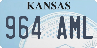 KS license plate 964AML