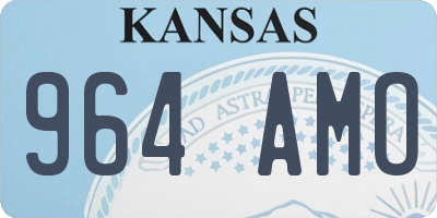 KS license plate 964AMO