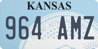 KS license plate 964AMZ