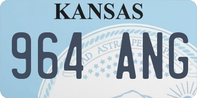 KS license plate 964ANG