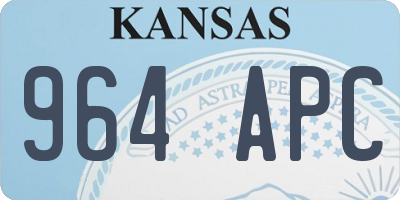 KS license plate 964APC