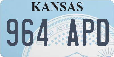 KS license plate 964APD