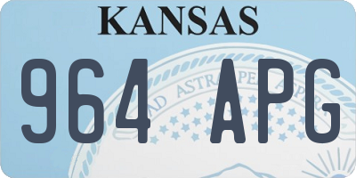 KS license plate 964APG