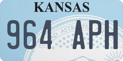 KS license plate 964APH