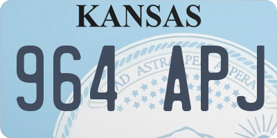 KS license plate 964APJ