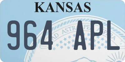 KS license plate 964APL