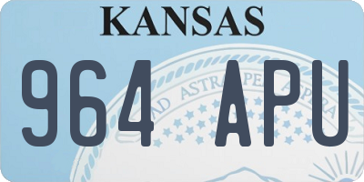 KS license plate 964APU