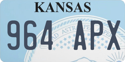 KS license plate 964APX