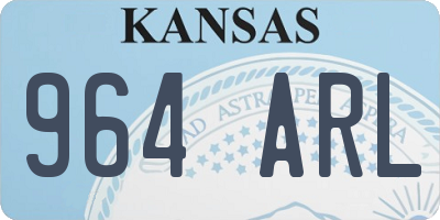 KS license plate 964ARL