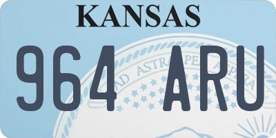 KS license plate 964ARU