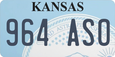 KS license plate 964ASO