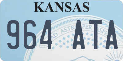 KS license plate 964ATA
