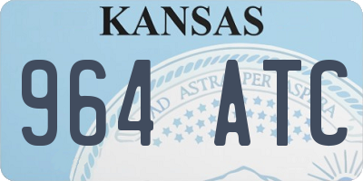 KS license plate 964ATC