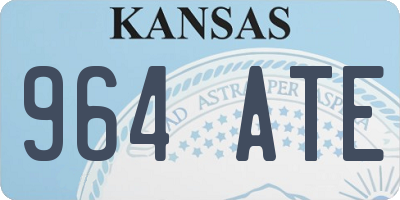 KS license plate 964ATE