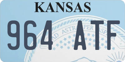 KS license plate 964ATF