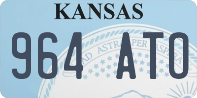 KS license plate 964ATO