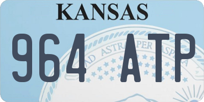 KS license plate 964ATP