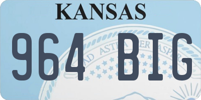 KS license plate 964BIG