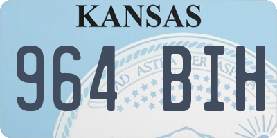 KS license plate 964BIH